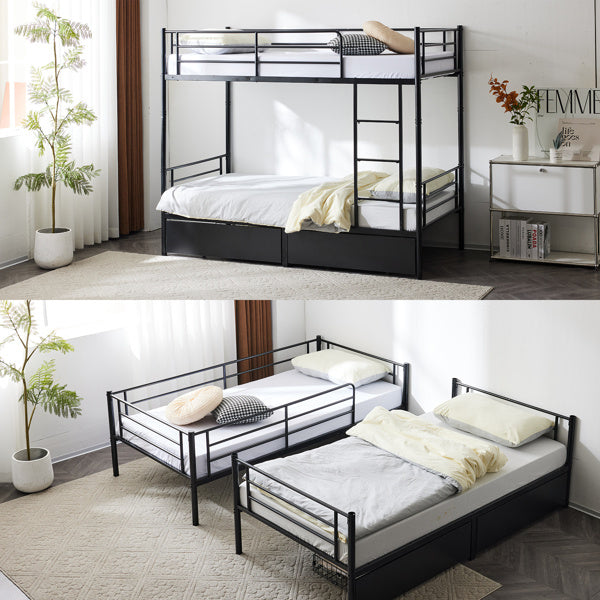 Detachable Bunk Bed With Drawers