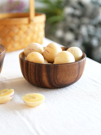 Natural Wood Carved Bowls