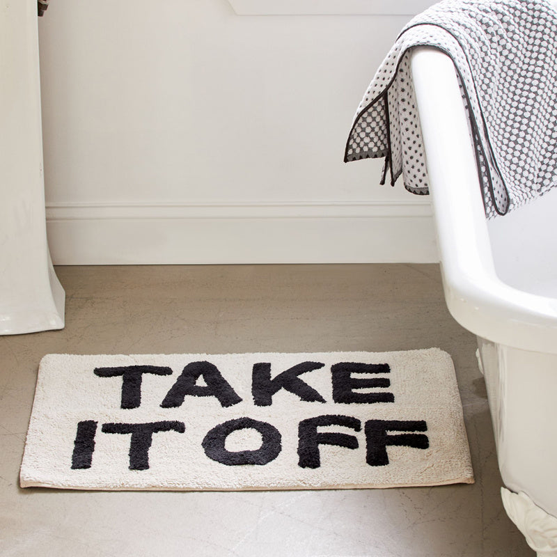 Bath Mat With Text