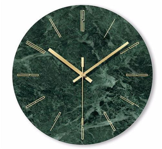 Gold Marble Wall Clock