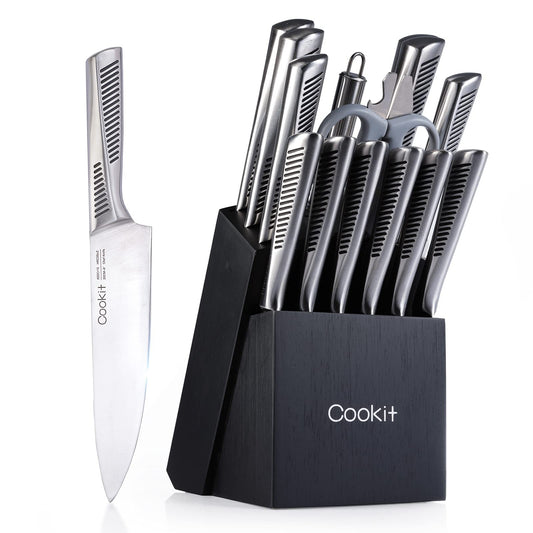 15PC Knife Set With Block