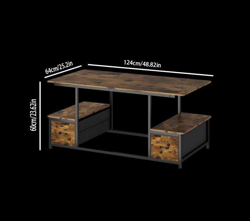 Dual-Storage Coffee Table