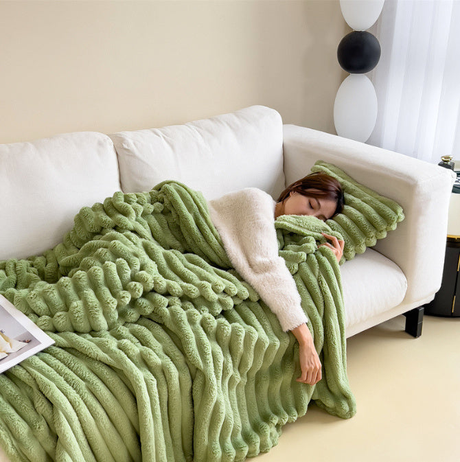 Double Layered Bubble Throw Blanket