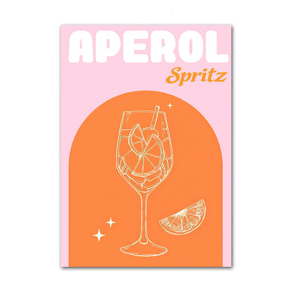 Bar Style Printed Drink Posters