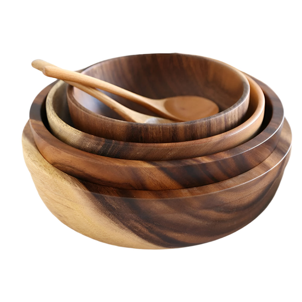 Natural Wood Carved Bowls