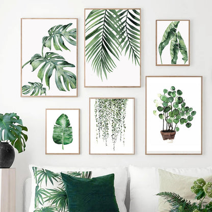 Canvas Plant Painting