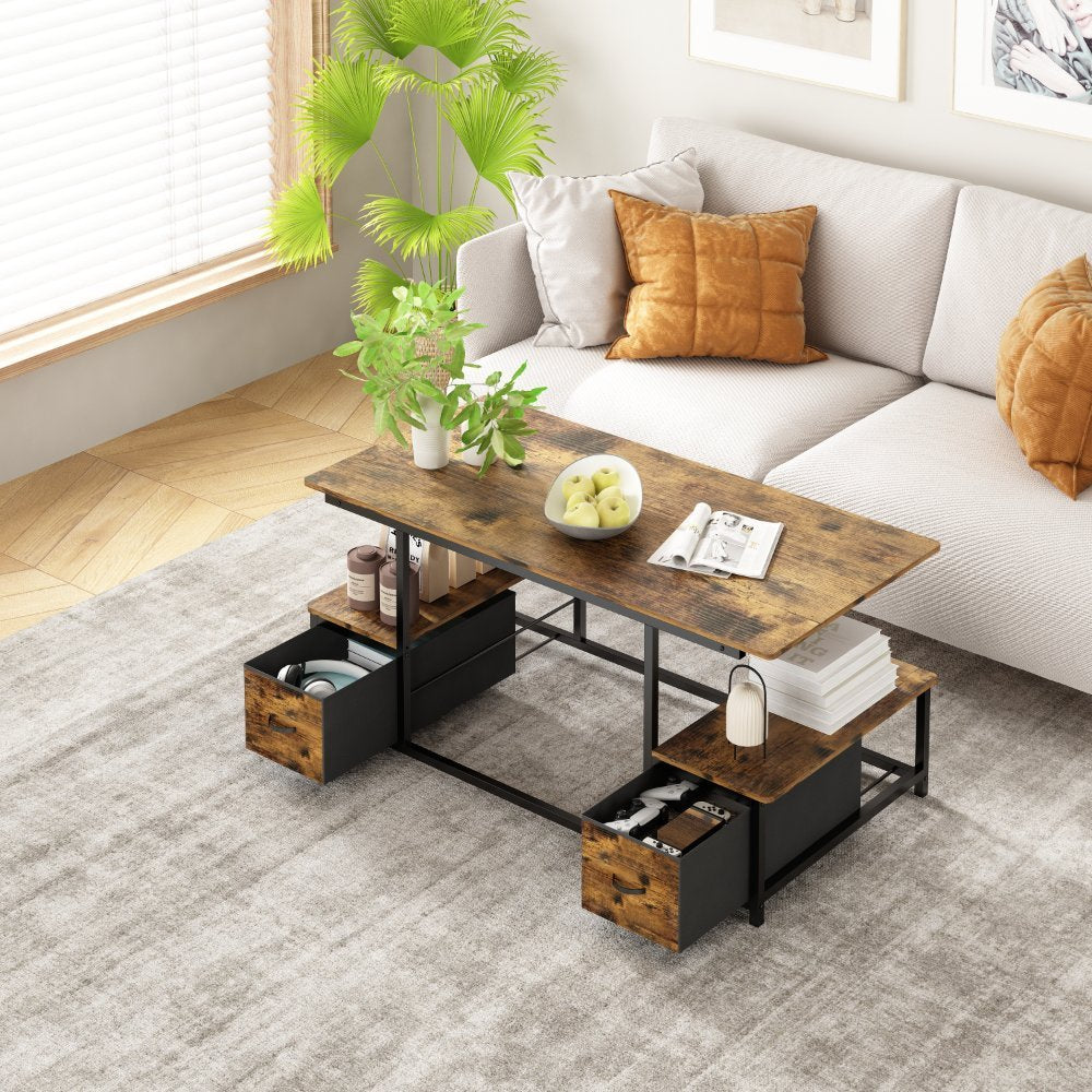 Dual-Storage Coffee Table