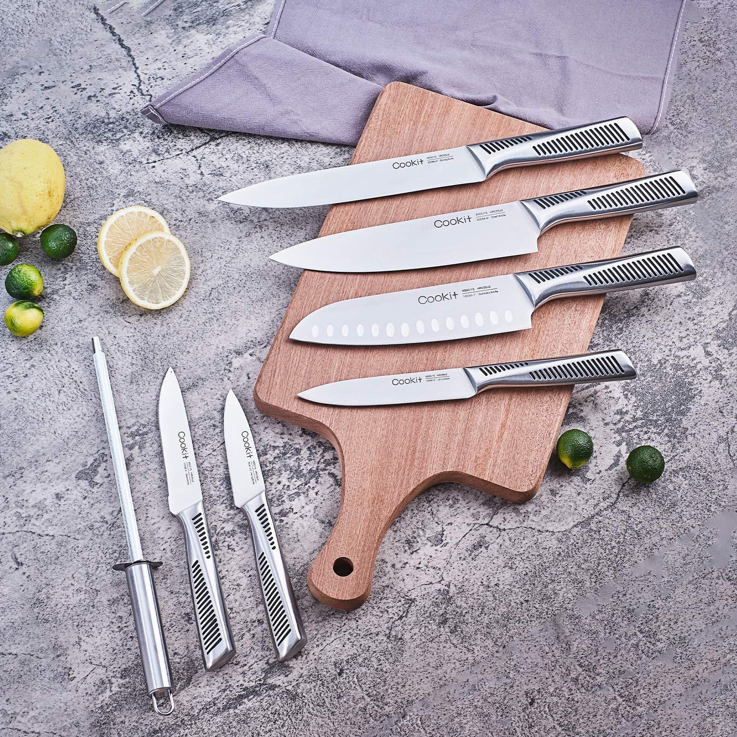 15PC Knife Set With Block