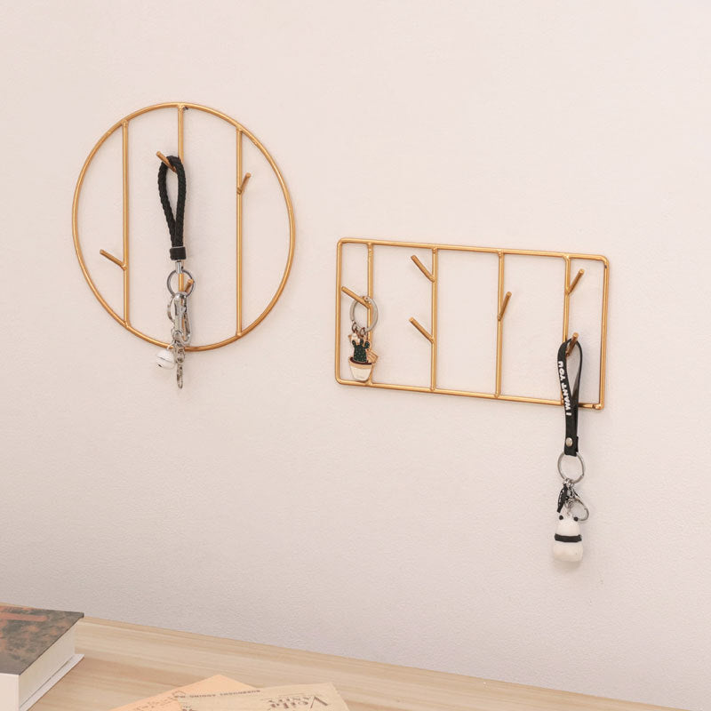 Geometric Key and Jewelry Hooks